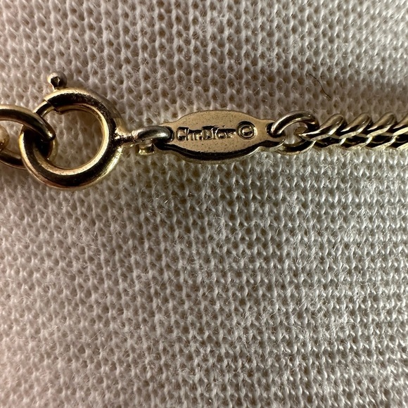 Christian Dior Vintage Logo Station Necklace - Picture 3 of 5